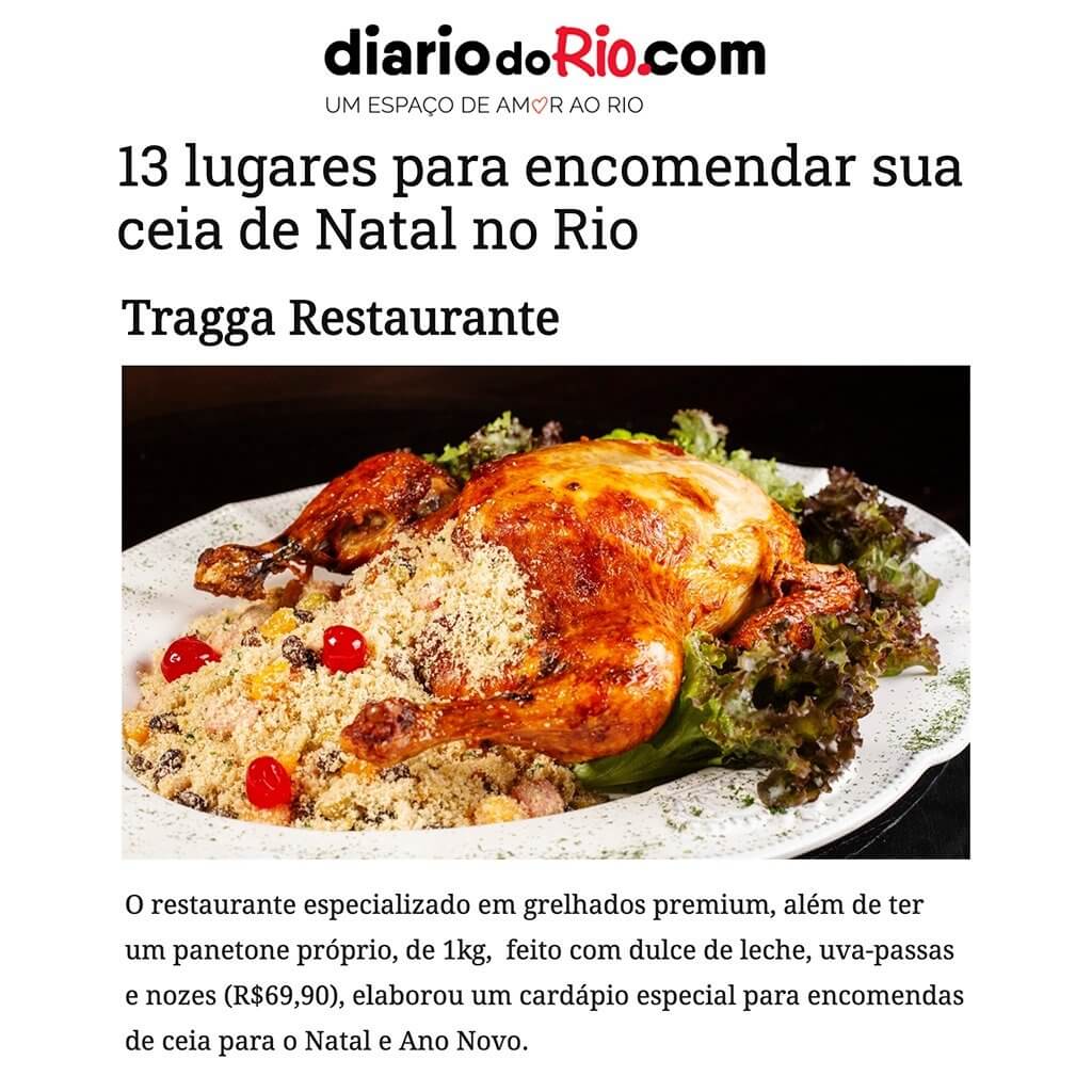 SITE DIÁRIO DO RIO - Restaurante Tragga